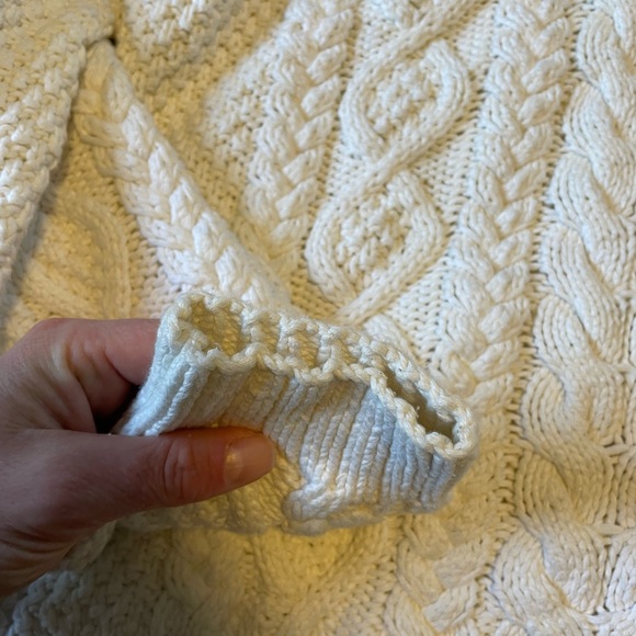 Cotton fisherman sweater- lands end - Picture 3 of 5
